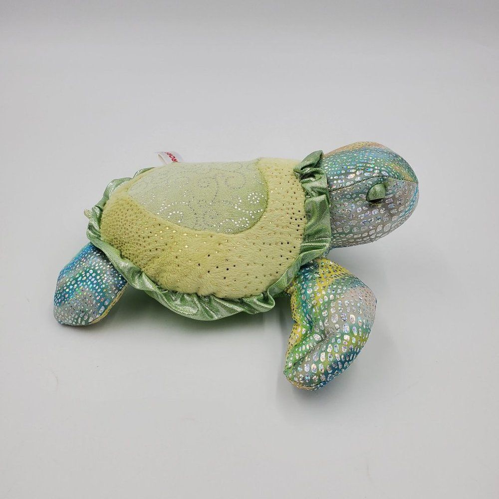 Aurora Plush Sea Turtle Sparkly Tamara Stuffed Animal 10" - Picture 2 of 7